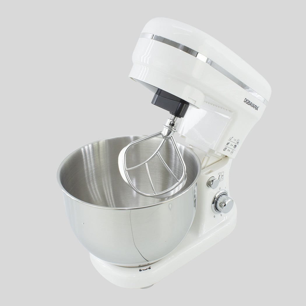 Blender planétaire DGBAVARIA 5L accessoires en acier inoxydable 6 vitesses 1200W