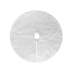 Tapis de base pour arbre de Noël 80 cm poils très doux blanc