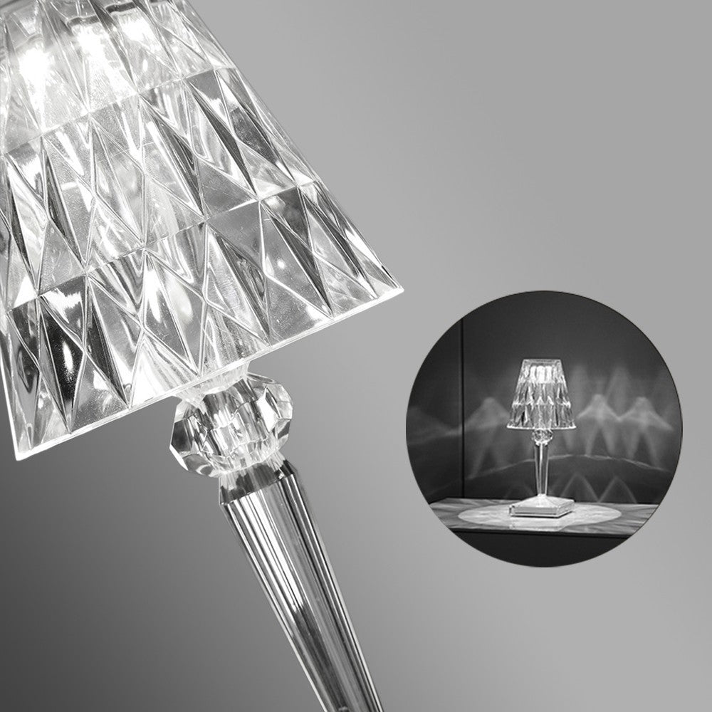 Lampe de table diamant à LEDs colorées avec touche USB