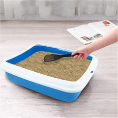 10547 BIG Bac à litière pour chat 49x39x12Hcm bac à litière et bord relevé