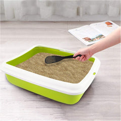 10547 BIG Bac à litière pour chat 49x39x12Hcm bac à litière et bord relevé