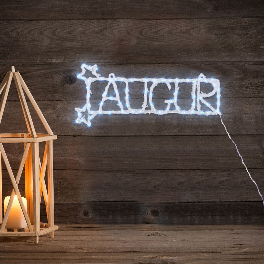 88SP-24 Écriture lumineuse 88 LED Auguri cold light Christmas Wall 55x16 cm