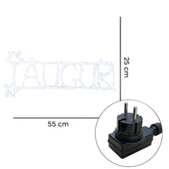 88SP-24 Écriture lumineuse 88 LED Auguri cold light Christmas Wall 55x16 cm