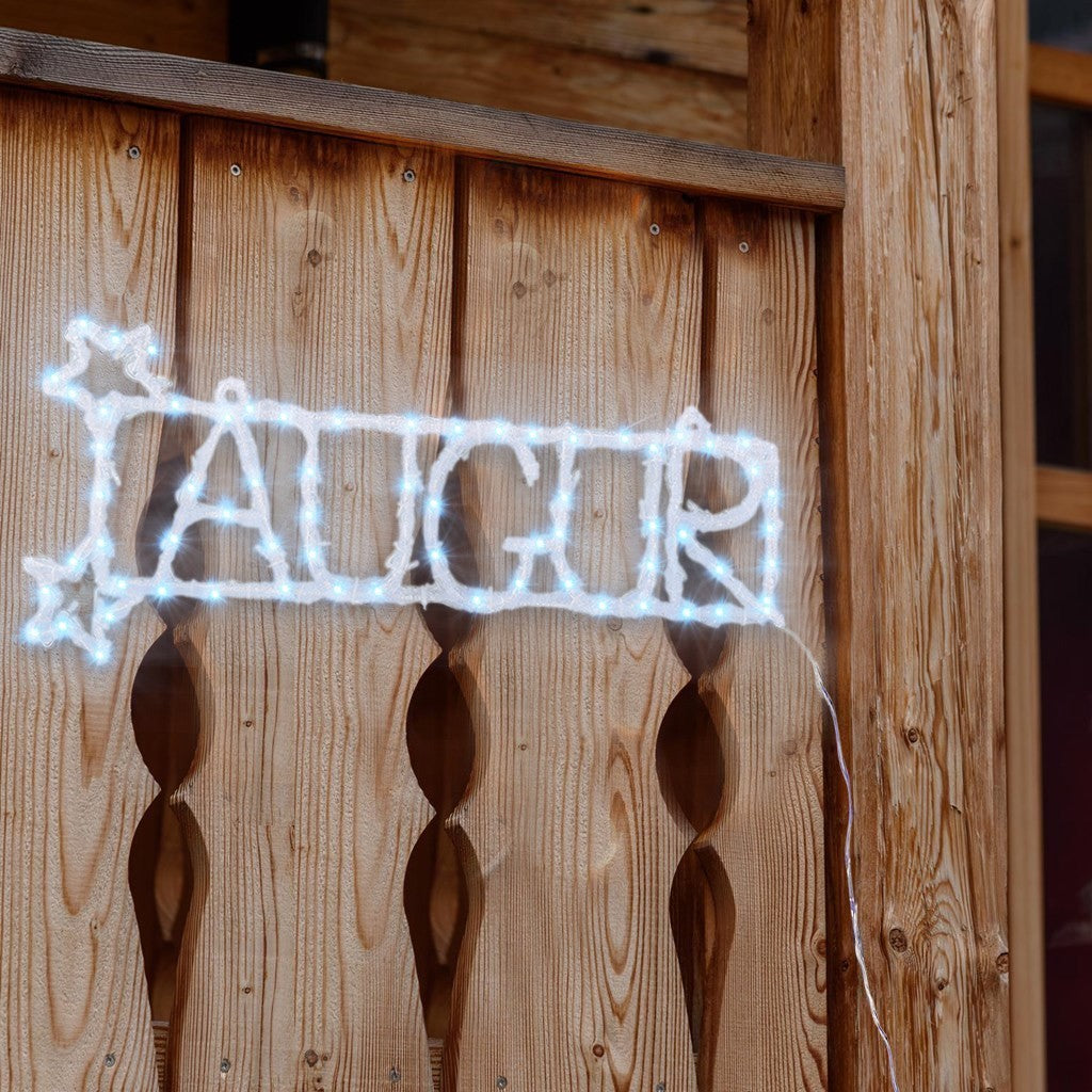 88SP-24 Écriture lumineuse 88 LED Auguri cold light Christmas Wall 55x16 cm