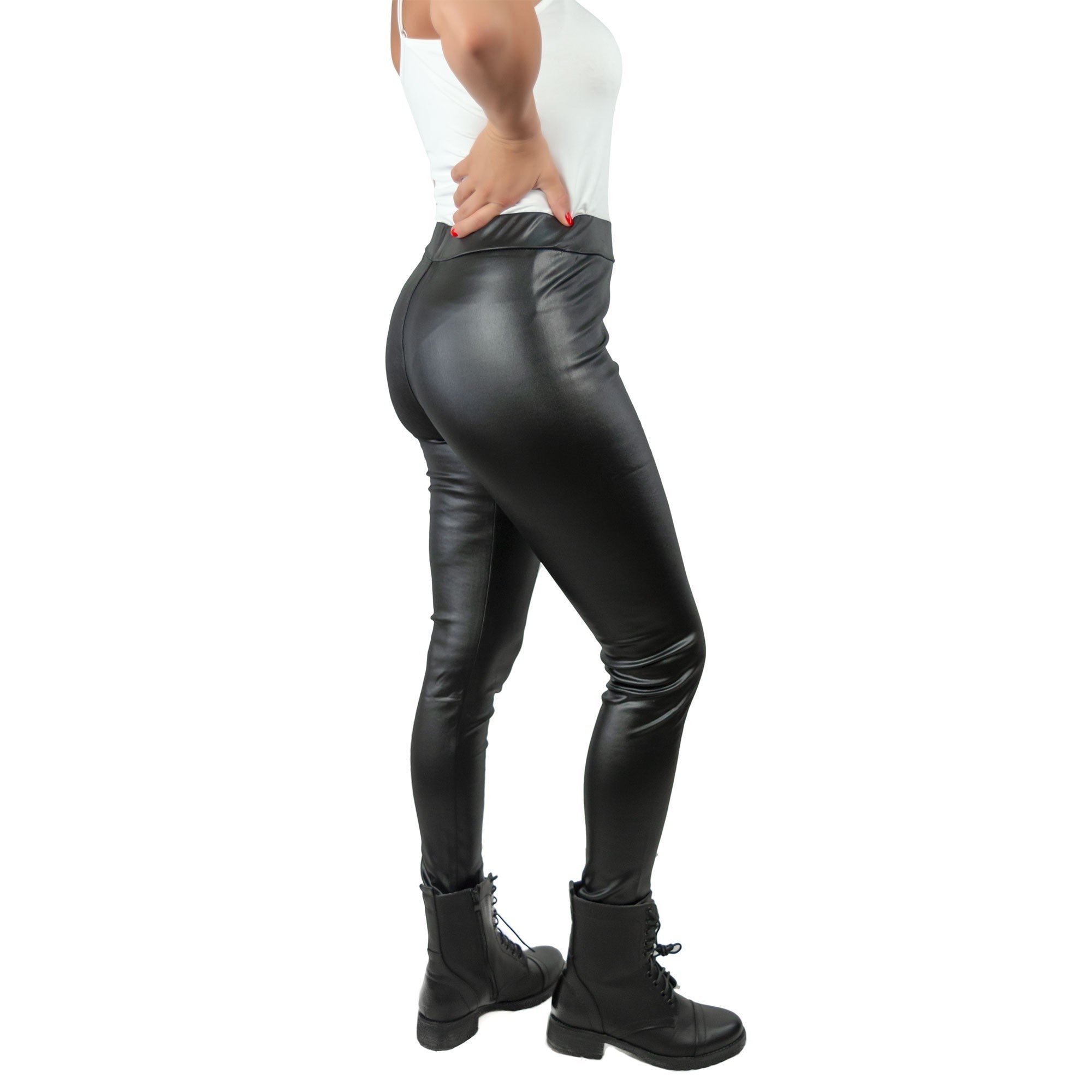 AURORA C-9002 leggings polaires pour femmes, taille haute, cuir thermique