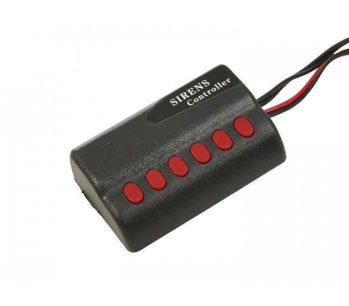 Sirène de voiture 20W avec télécommande - 6 sonneries différentes 12v