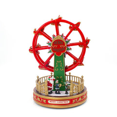 243018 Roue de Noël panoramique Carillon H30 Lumières Sons et Mouvement