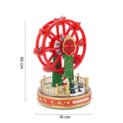 243018 Roue de Noël panoramique Carillon H30 Lumières Sons et Mouvement