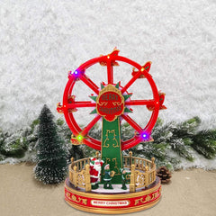 243018 Roue de Noël panoramique Carillon H30 Lumières Sons et Mouvement