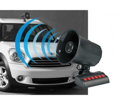 Sirène de voiture 20W avec télécommande - 6 sonneries différentes 12v