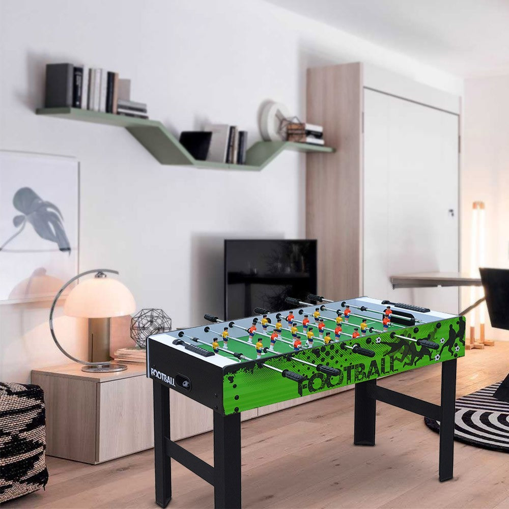 519105 Table de football en bois vert 121x61x81Hcm