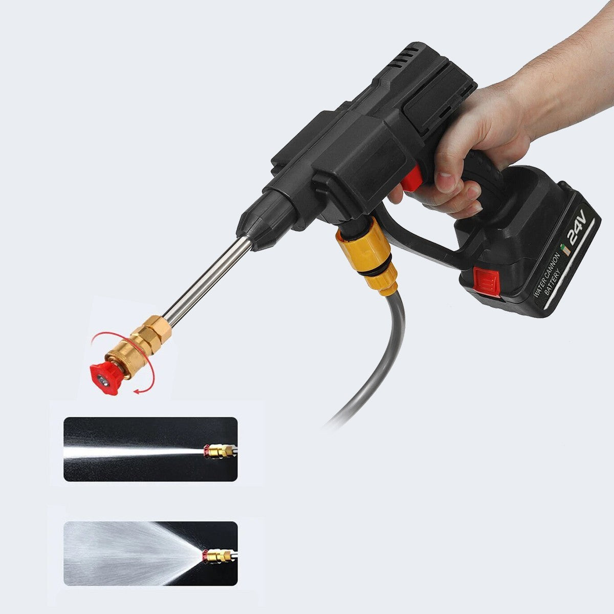 345217 Pistolet haute pression sans fil avec mallette de transport