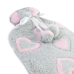 567910 Bouillotte 2L avec doublure en peluche pour la chaleur et la détente