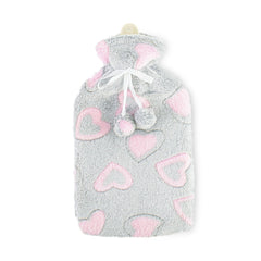 567910 Bouillotte 2L avec doublure en peluche pour la chaleur et la détente