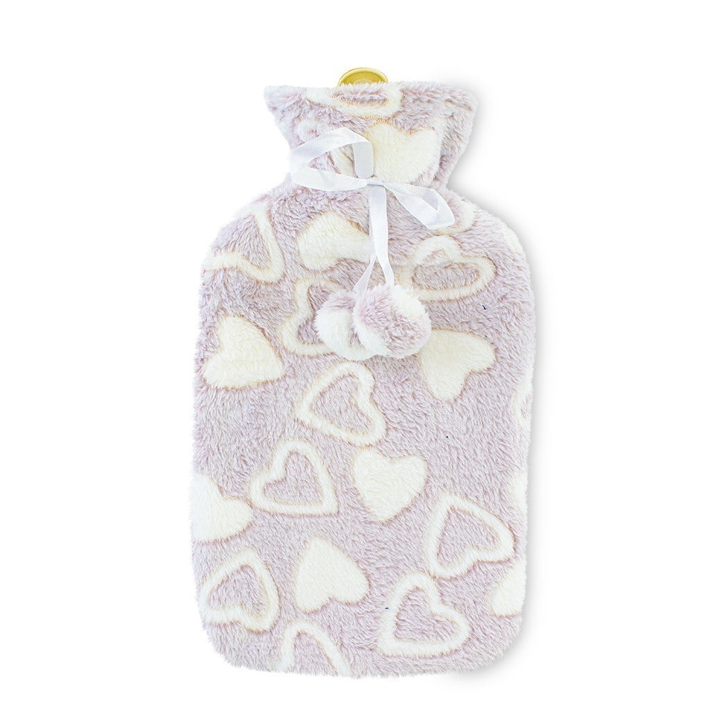 567910 Bouillotte 2L avec doublure en peluche pour la chaleur et la détente