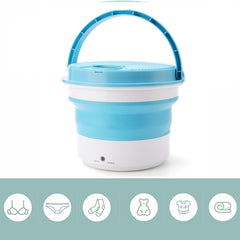Mini machine à laver pliable et portable pour le camping Stérilisateur vêtements