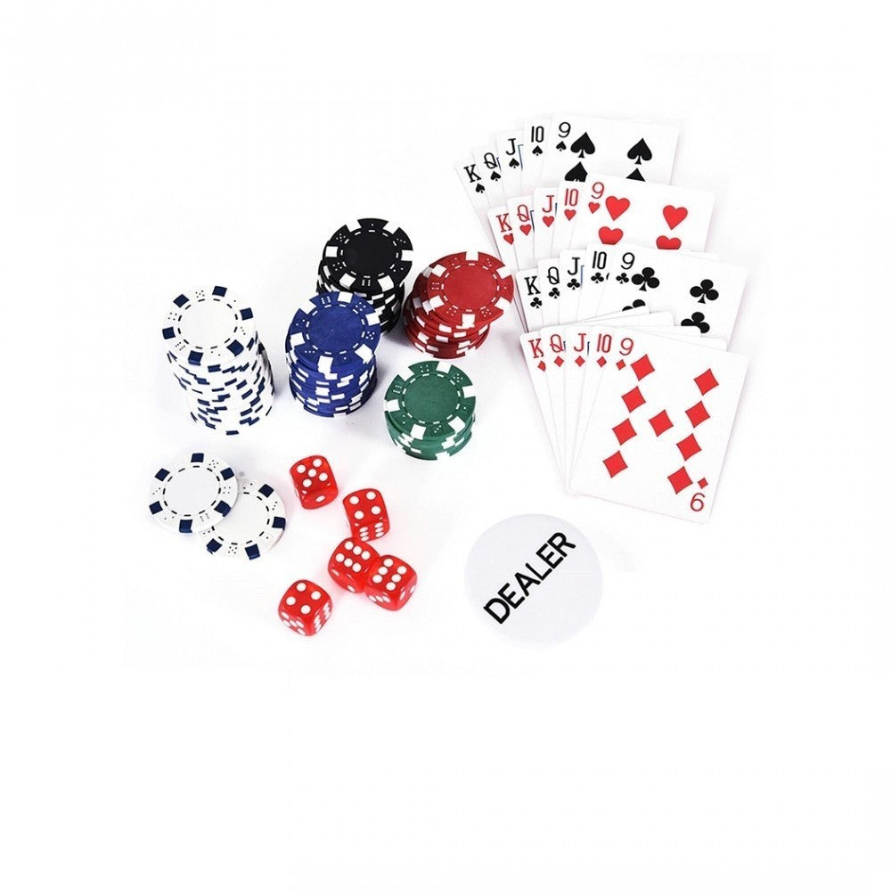 Set de poker professionnel 500 jetons avec étui et 2 jeux de cartes