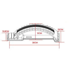 Support de massage dorsal extensible par la taille Support lombaire réglable