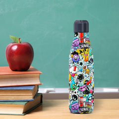Bouteille thermique GRAFFITI 500ml Acier inoxydable double paroi BPA FREE ID0085