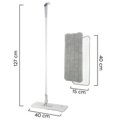 817426 Mop avec pulvérisateur et brosse rotative à 360° pour le nettoyage du sol