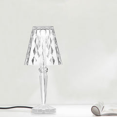 565621 Lampe de table en verre avec lampes LED multicolores et câble USB