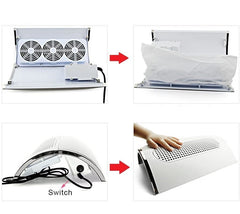 Aspirateur de table pour prothésiste ongulaire 3 ventilateurs 858-5