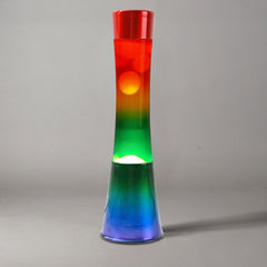 Lampe à lave 40cm XL1782 base Arc-en-ciel et Magma multicolore Modern Design