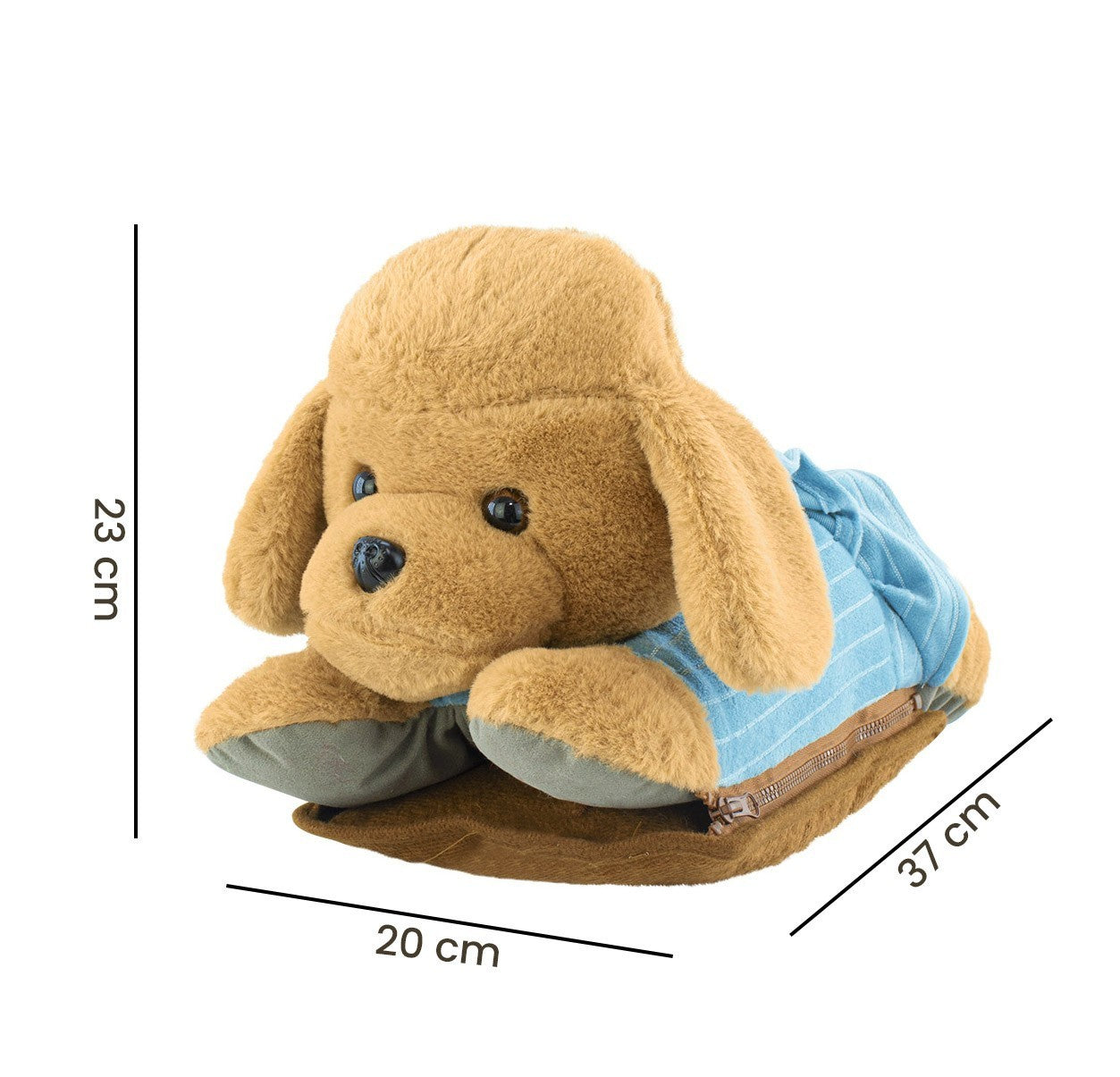 3965302 Sac chauffant électrique COVERI Amic8 avec chien en peluche
