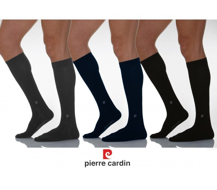 Pack de 3 paires de chaussettes hautes en coton PIERRE CARDIN - homme - PC100