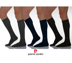 Pack de 3 paires de chaussettes hautes en coton PIERRE CARDIN - homme - PC100