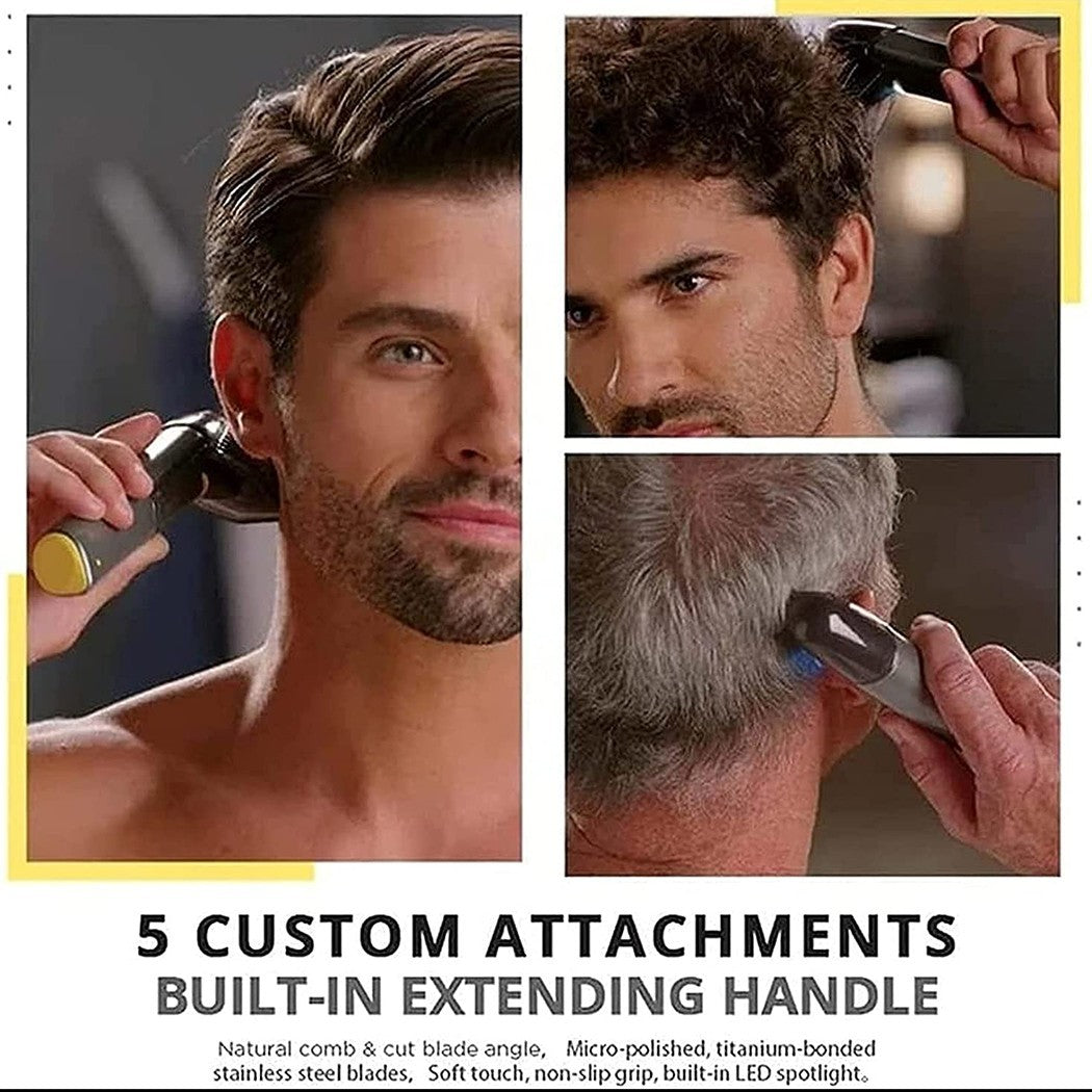 246851 Tondeuse cheveux et barbe sans fil à batterie 5 têtes