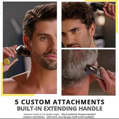 246851 Tondeuse cheveux et barbe sans fil à batterie 5 têtes