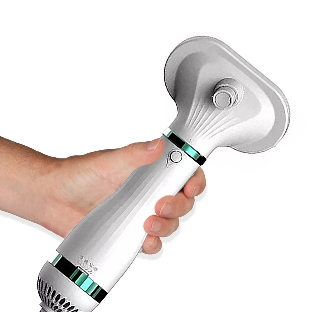 412521 Brosse sèche-cheveux 2en1 ergonomique réglable pour animaux de compagnie