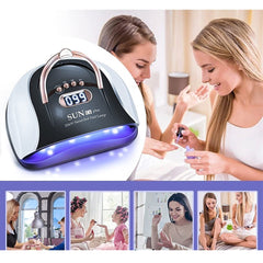 092816 Lampe à ongles professionnelle UV LED 57 LED avec affichage 256W