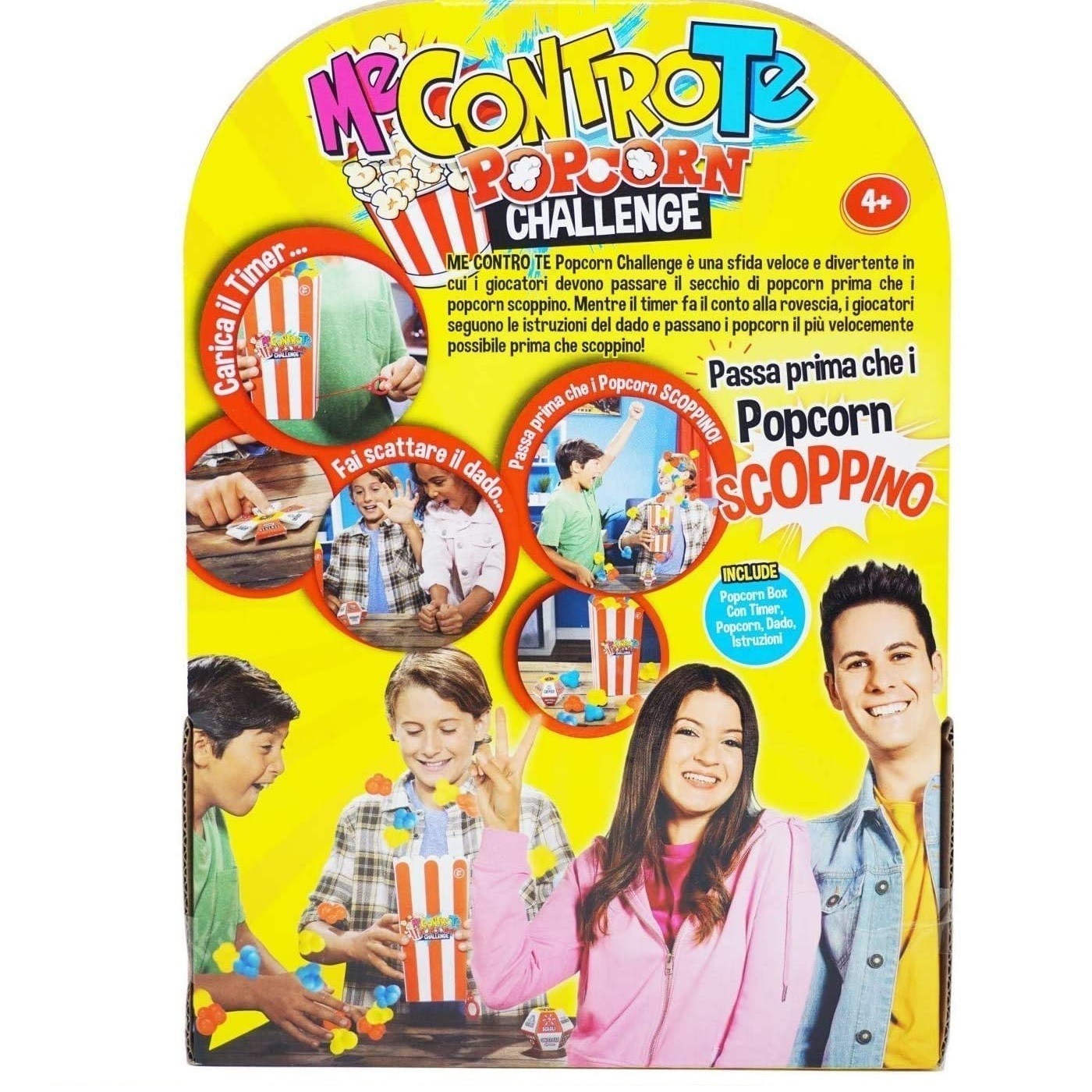 Jeu de société amusant Pop-Corn I CONTRO TE défie les enfants et les adolescents