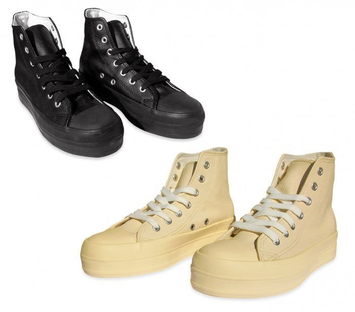 Chaussure Basket modèle FRANKIE RAISE femmes -similicuir plate-forme de 3,5 cm