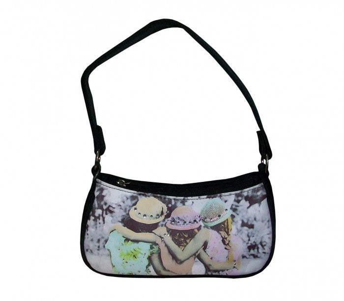 Sac à main RETRO avec fantaisie 22 x 12 x 7 cm - deux variantes de style vintage