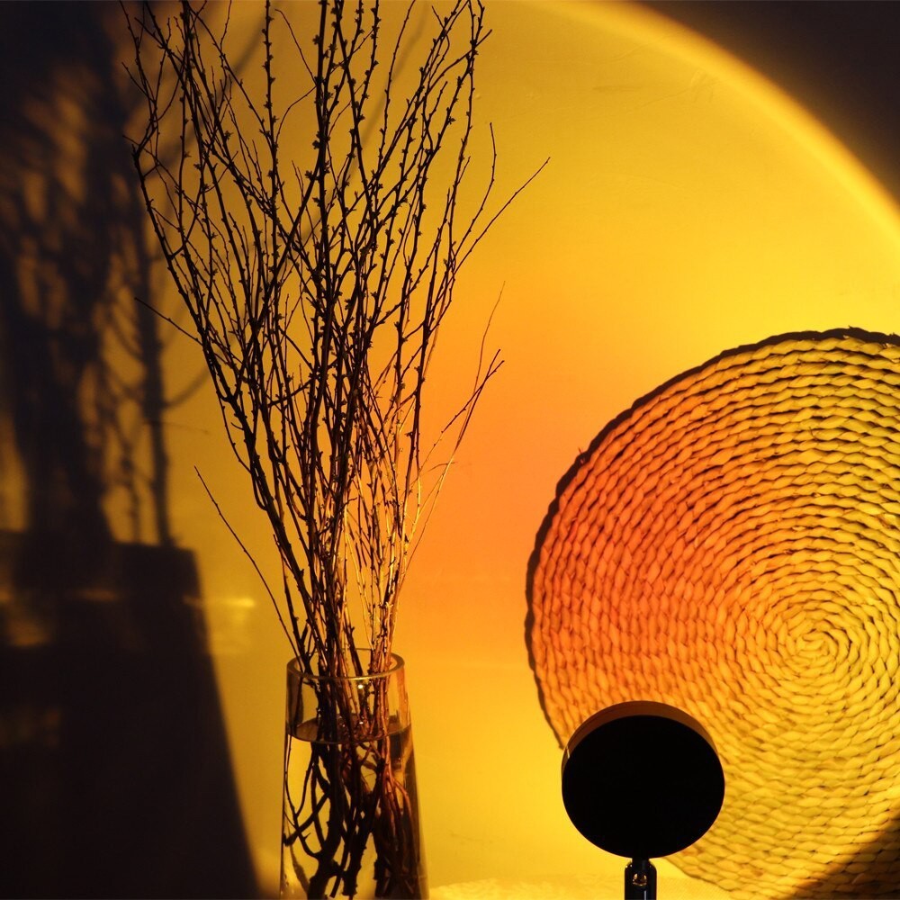 861155 Lampe d'ambiance LED USB rotative SUNSET RED Project Light Wall
