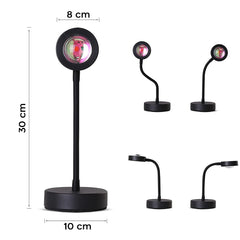 861155 Lampe d'ambiance LED USB rotative ARCOBALENO Project Light Wall