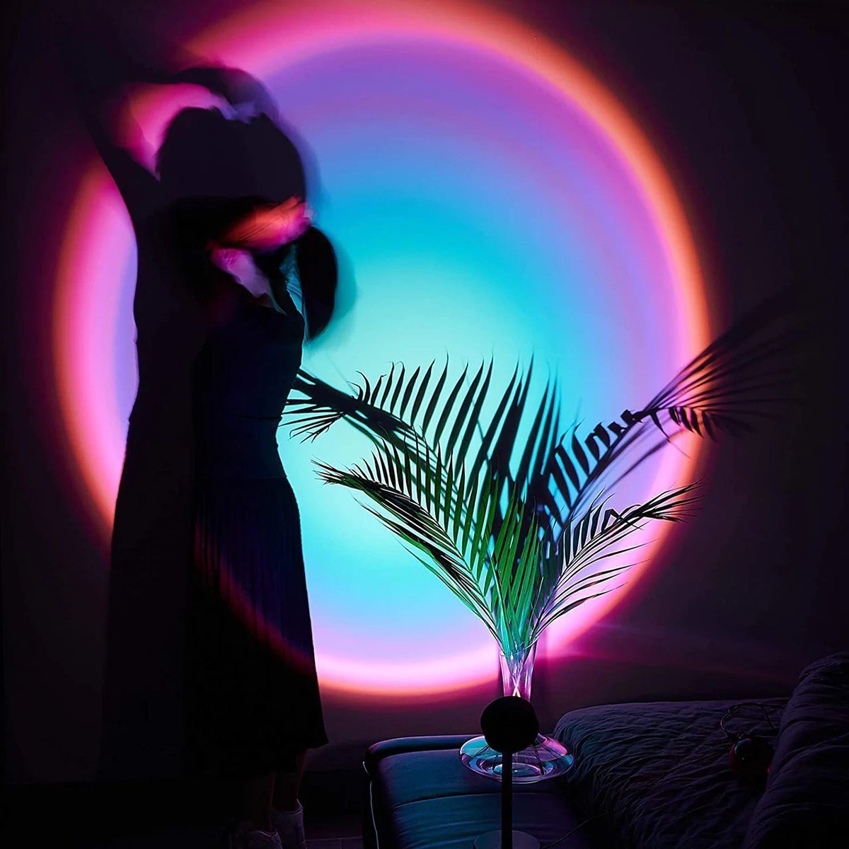 861155 Lampe d'ambiance LED USB rotative ARCOBALENO Project Light Wall