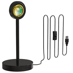 861155 Rotatif USB Atmosphère LED Lampe SUN Effect Projets Applique Murale