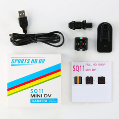 Mini Caméra Vidéo HD Cachée Microphone SQ11 et Caméra de Vision Nocturne 1080P