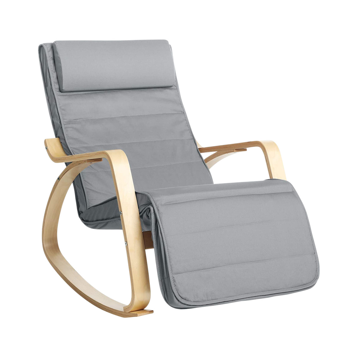 Fauteuil à bascule FREYA 67X90X100 cm avec repose-pieds et réglable 5 positions