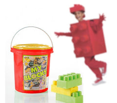 Set de 40 pièces - coffre coloré en forme de seau avec poignée - Lego 114220