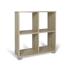 Bibliothèque Étagère En Bois 4 Cubes Art.106 Rangement 63X24X68H Cm