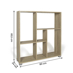 Étagères de bibliothèque cubes et rectangles Art.107 Stockage 80x24x83,5H cm