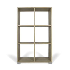 Bibliothèque étagère verticale 6 Cubes Art.108 étagères rangement 60x24x99.5H Cm