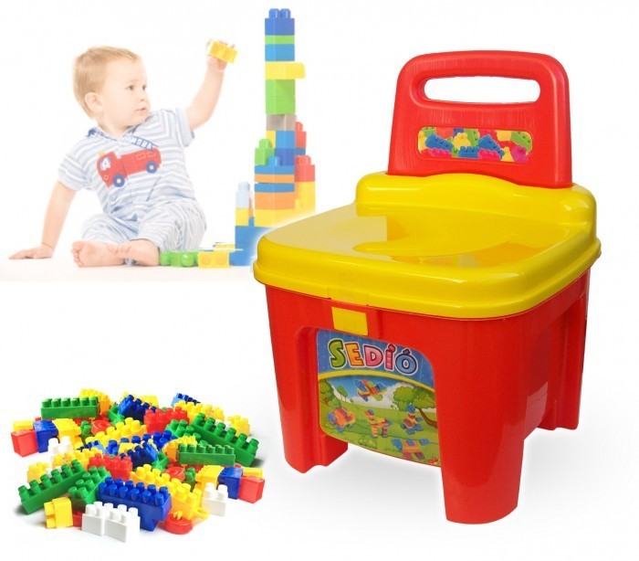 Coffre coloré en forme de chaise - Briques empilables - Lego - 114237