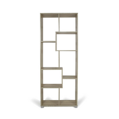 Bibliothèque en bois 8 étagères de rangement Art.114 70x24x178H