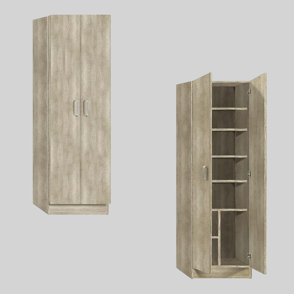 Étagère à chaussures 2 portes 8 compartiments Art.138 Armoire bois 59x36x180H cm
